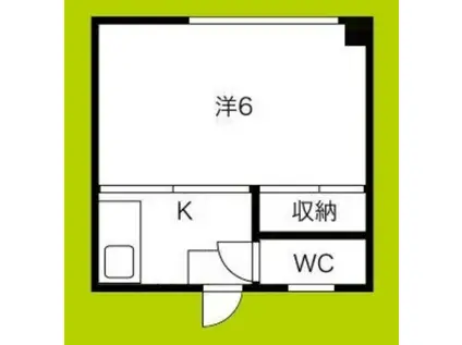 第三エクセルビル(ワンルーム/2階)の間取り写真