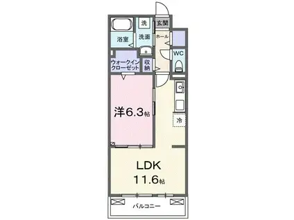 ティ・ワイ レジデンス(1LDK/3階)の間取り写真