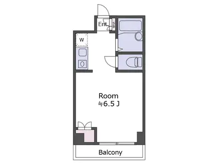 ラン・ビレッヂ太子堂(ワンルーム/1階)の間取り写真
