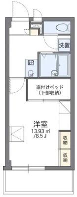 ナーラック天城(1K/2階)の間取り写真