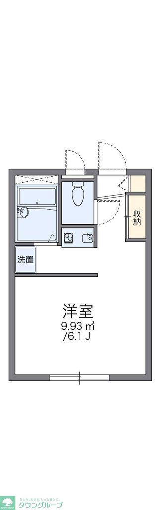 レオパレスさくら(1K/2階)の間取り写真