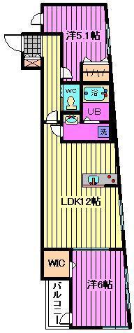 J・RENT大宮大成(2LDK/2階)の間取り写真