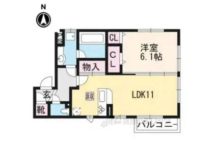 コーポ大敬3(1LDK/1階)の間取り写真