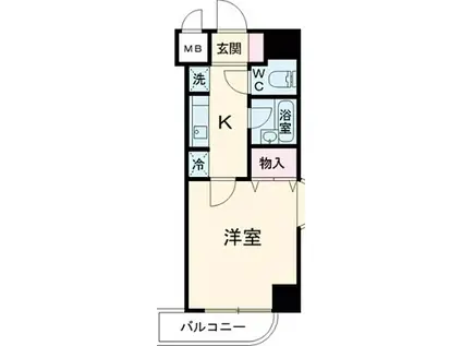 GRAN PARRE2(1K/1階)の間取り写真