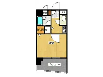 ライオンズマンション天神南(1K/10階)の間取り写真