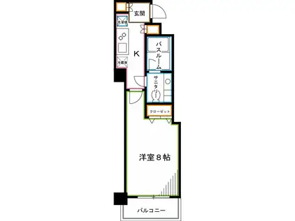 レジディア荻窪III(1K/7階)の間取り写真