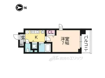 プレミアムステージ京大前310(1K/3階)の間取り写真