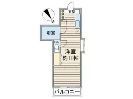 シャンボール小石川(ワンルーム/3階)の間取り写真