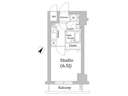 グランド・ガーラ西新宿イースト(1K/11階)の間取り写真