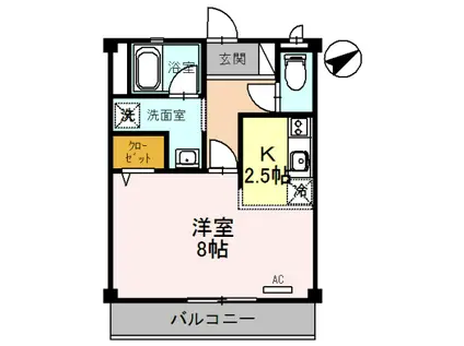 グラン・マ・アネックス(1K/3階)の間取り写真