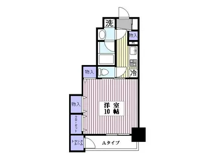 コンフォート常盤(1K/1階)の間取り写真