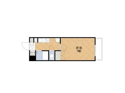 トップ・ギャラリー(1K/2階)の間取り写真