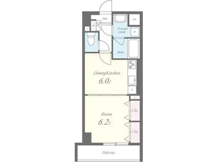 グランスカイ (1DK/7階)の間取り写真