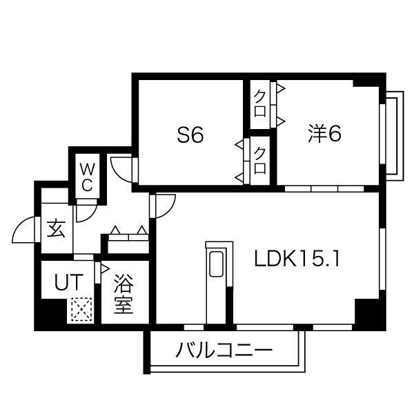 アンフィニX(2LDK/5階)の間取り写真