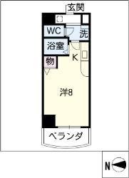 サン・アペックス名駅(ワンルーム/10階)の間取り写真
