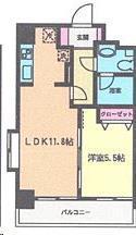 ヒューマンハイム平成(1LDK/7階)の間取り写真
