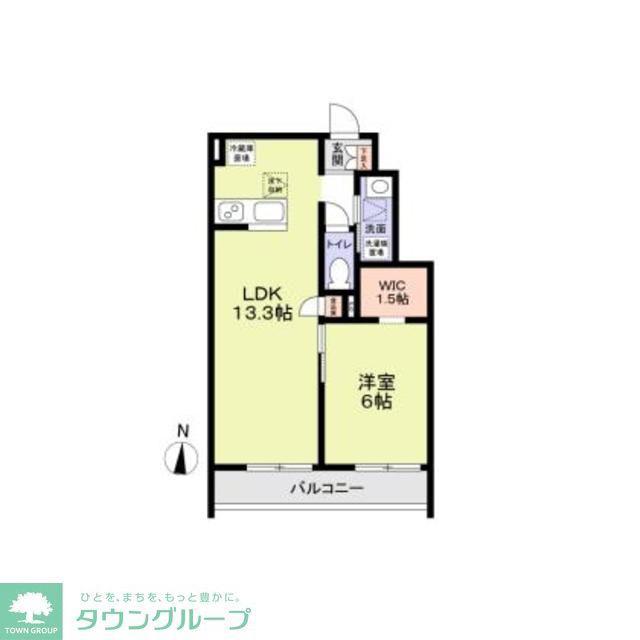 SPHYTS(1LDK/1階)の間取り写真