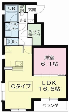ティエラ・ナタール(1LDK/2階)の間取り写真