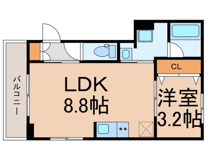 K´S表参道(1LDK/1階)の間取り写真