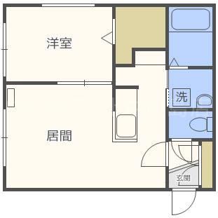 NEXUS環状通東(1LDK/4階)の間取り写真
