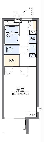 レオパレスヴァンルミエール(1K/2階)の間取り写真