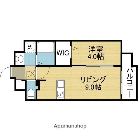 ミラージュパレス天王寺堀越町(1LDK/6階)の間取り写真