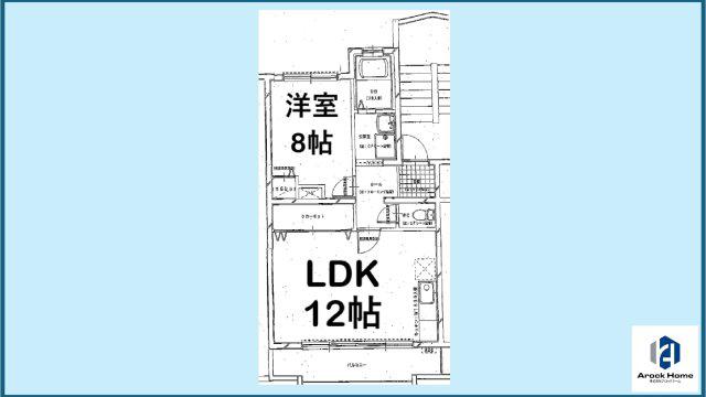 フジエコーポ(1LDK/3階)の間取り写真