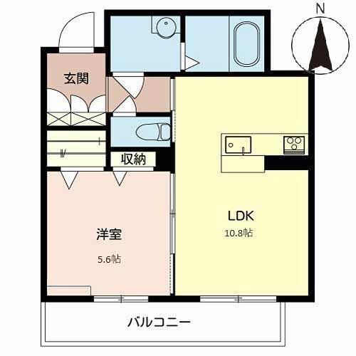 スプリング山城 II(1LDK/3階)の間取り写真