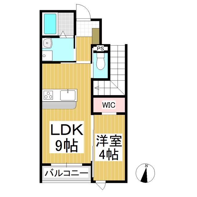 クレスト中之条(1LDK/1階)の間取り写真