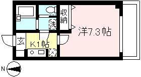 BLANCDOUR(1K/2階)の間取り写真
