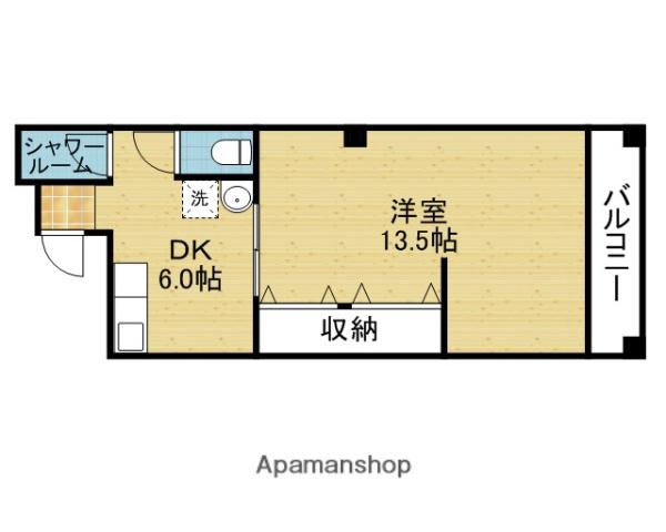 アレーズコート(1DK/3階)の間取り写真