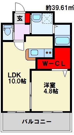 アルカーノ(1LDK/7階)の間取り写真