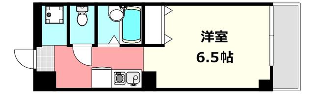 イーズIII(ワンルーム/2階)の間取り写真