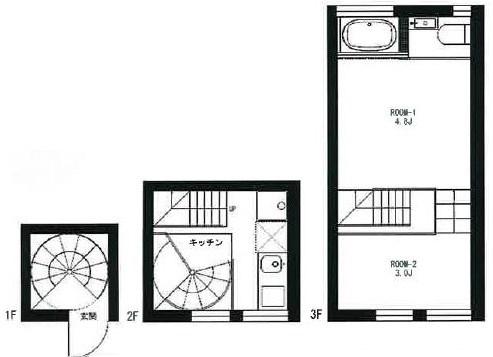 CASA COMPLESSO(2K/1階)の間取り写真