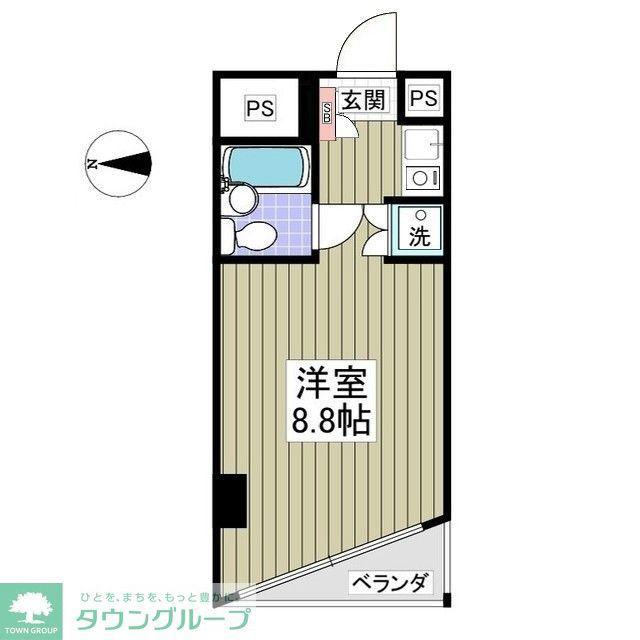 シーサイドコート金沢八景(ワンルーム/5階)の間取り写真