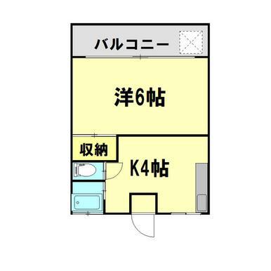 SAKURA.F(1K/1階)の間取り写真