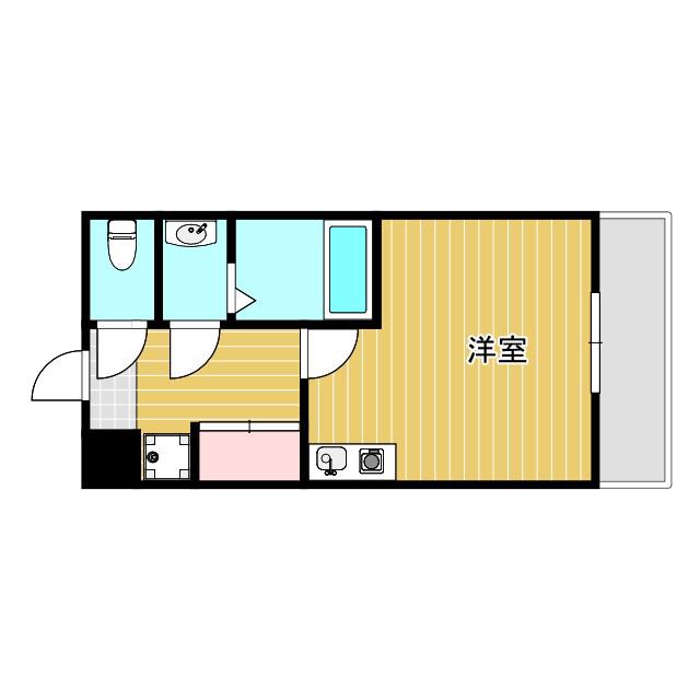 MAISON DE 和(ワンルーム/2階)の間取り写真