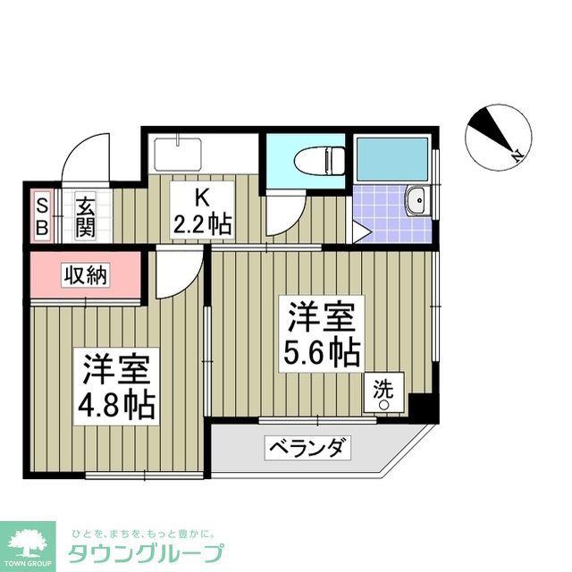 メゾンアニースティー(2DK/3階)の間取り写真