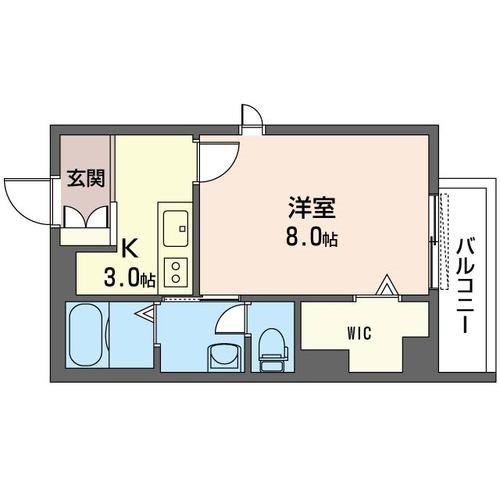 セルディーナ(1K/2階)の間取り写真