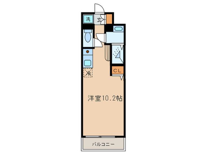 N.S ZEAL大曽根(ワンルーム/11階)の間取り写真