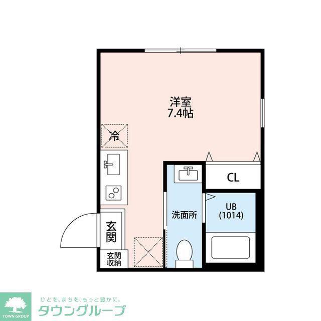 ラフィーネ西谷B(ワンルーム/3階)の間取り写真