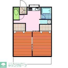 松本マンション(2DK/1階)の間取り写真