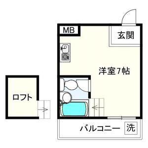 リアライズ塩屋(ワンルーム/5階)の間取り写真