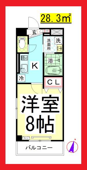 AP NOWA BUILD 5(1K/5階)の間取り写真