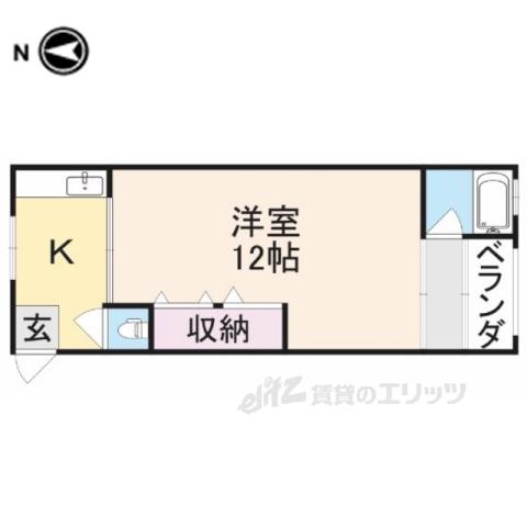 グランコート2番館(1K/2階)の間取り写真