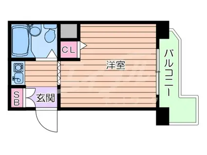 アパートメントSUITA(1K/3階)の間取り写真
