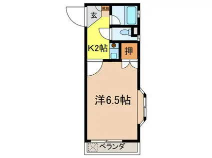 サンジャンテ東枇杷島(1K/4階)の間取り写真