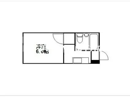 ファミール井上(1K/3階)の間取り写真