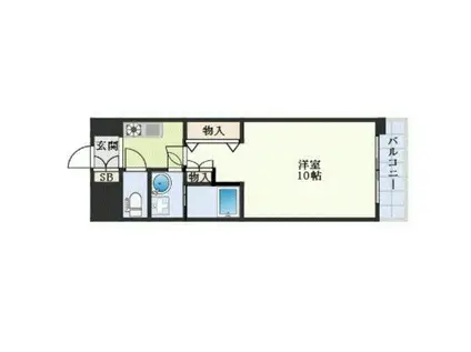 LECIEL仁保新町(1K/2階)の間取り写真