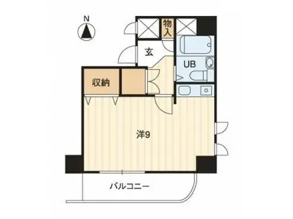 ダイアパレス京町II(ワンルーム/5階)の間取り写真